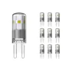 Multipack 10x Noxion Bolt LED Capsule G9 1.9W 200lm - 827 Blanc Très Chaud | Équivalent 20W