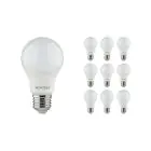 Multipack 10x Noxion Lucent Classic LED E27 Poire Dépolie 8W 806lm - 840 Blanc Froid | Équivalent 60W