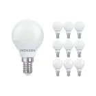 Multipack 10x Noxion Lucent Lustre LED E14 Boule Dépolie 4.5W 470lm - 827 Blanc Très Chaud | Équivalent 40W