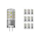 Multipack 10x Osram Parathom LED Pin GY6.35 3.8W 470lm - 827 Blanc Très Chaud | Dimmable - Équivalent 40W