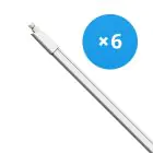 Multipack 6x Bright Choice Réglette LED Étanche 27W 2970lm - 840 Blanc Froid | 150cm