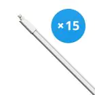 Multipack 15x Bright Choice Réglette LED Étanche 17W 1870lm - 840 Blanc Froid | 120cm