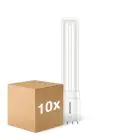 Multipack 10x Philips Corepro PL-L LED 8W 960lm - 830 Blanc Chaud | 4-Pins - Équivalent 18W