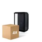 Multipack 4x D'Lite Applique Murale Arlo Noir | IP44 - Convient pour 1x E27