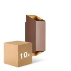 Multipack 10x Nordlux Nico Applique Murale Aluminium Rouille Up & Down | IP54 - Convient pour 2x GU10