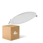 Multipack 4x Ledvance Downlight LED Slim Rond DN210 18W 1530lm 120D - 830 Blanc Chaud | 225mm