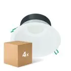 Multipack 4x Philips Downlight LED Coreline DN142B Aluminium Blanc 19.2W 2300lm 60D - 830 Blanc Chaud | Diamètre 200mm - IP20 - Blanc Réflecteur