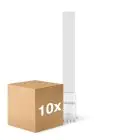 Multipack 10x Noxion Lucent PL-S LED  6W - 830 Blanc Chaud | 4-Pins - Équivalent 11W