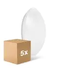 Multipack 5x Ledvance Surface Circulaire 400 24W 830 1920lm Blanc IP44 | Blanc Chaud