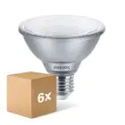 Multipack 6x Philips Master Value LED Ampoule Réflecteur E27 PAR30S 9.5W 760lm 25D - 930 Blanc Chaud | Meilleur Rendu Des Couleurs - Dimmable - Équivalent 75W