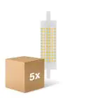 Multipack 5x Ledvance LED Line R7s 118mm  18.5W 2452lm - 827 Blanc Très Chaud | Équivalent 150W