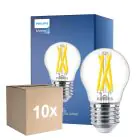 Multipack 10x Philips MASTER LED E27 Boule Filament Claire 5.9W 806lm - 922-927 Dim To Warm | Meilleur Rendu Des Couleurs - Dimmable - Équivalent 60W