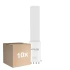 Multipack 10x Noxion Lucent PL-S LED  4.3W - 827 Blanc Très Chaud | 4-Pins - Équivalent 9W