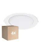 Multipack 4x Noxion Downlight LED Slim V2.0 20W 2000lm 120D - 830 Blanc Chaud | 225mm - Diamètre 200mm - IP44 