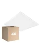 Multipack 4x Ledvance Panneau LED Comfort Aluminium Blanc 28W 3640lm - 840 Blanc Froid | 62.5x62.5cm - UGR < 19