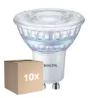 Multipack 10x Philips MASTER Value Spot LED GU10 PAR16 5.5W 575lm 36D - 930 Blanc Chaud | Meilleur Rendu Des Couleurs - Dimmable - Équivalent 80W