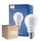 Multipack 10x Philips Classic LED Ampoule E27 Poire Dépolie 4.5W 470lm - 827 Blanc Très Chaud | Équivalent 40W