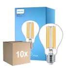 Multipack 10x Philips Corepro LED Ampoule E27 Poire Claire 13W 2000lm - 827 Blanc Très Chaud | Équivalent 120W