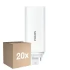Multipack 20x Philips CorePro PL-T LED Ampoule HF 6.5W - 830 Blanc Chaud | 4-Pins - Équivalent 18W