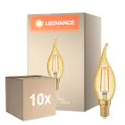 Multipack 10x Ledvance Vintage 1906 LED E14 Bougie Dorée 2.5W 220lm - 824 Blanc Très Chaud | Équivalent 22W