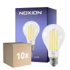 Multipack 10x Noxion Lucent Filament LED E27 Poire Filament Claire 10.5W 1521lm - 827 Blanc Très Chaud | Équivalent 100W