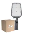 Multipack 4x Ledvance Éclairage public LED Area Value Petit SPD Aluminium Gris 30W 3900lm 160x58D - 730 Blanc Chaud | IP66 - Symétrique