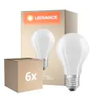 Multipack 6x Osram Classic LED E27 Poire Filament Dépolie 11W 1521lm - 840 Blanc Froid | Dimmable - Équivalent 100W