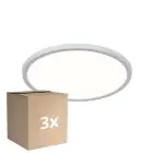 Multipack 3x Nordlux LED Plafonnier Oja 29 Blanc 15W 1700lm - 830-840 CCT | IP20