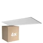 Multipack 4x Ledvance Panneau LED Planon Plus 1200x300mm 40W 3100lm - 830 Blanc Chaud