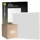 Multipack 6x Bright Choice Panneau LED Backlit 36W 3600lm - 865 Lumière Du Jour | 60x60cm - UGR 