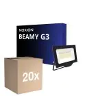 Multipack 20x Noxion Projecteur LED Beamy G3.1 Noir 50W 5500lm 110D - 830 Blanc Chaud | IP65 - Symétrique 