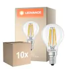 Multipack 10x Ledvance Classic LED E14 Poire Filament Claire 3.4W 470lm - 827 Blanc Très Chaud | Équivalent 40W