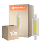 Multipack 10x Ledvance LED Slim Line R7s 78mm 9.5W 1055lm - 827 Blanc Très Chaud | Dimmable - Équivalent 75W